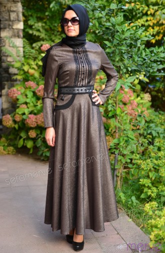 Dress ZRF Hijab 5007-04 Brown 5007-04