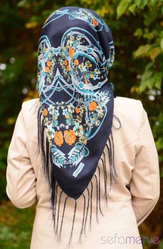Turquoise Hoofddoek 13