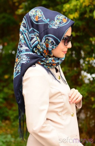 Turquoise Hoofddoek 13