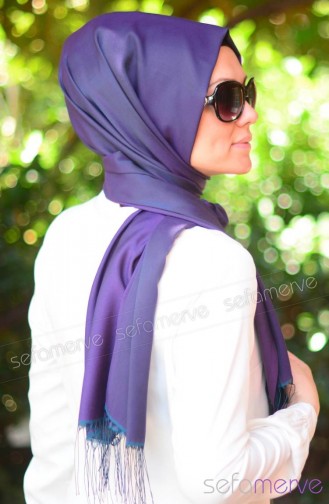 Aubergine Kopftuch 01