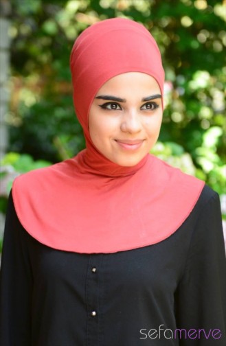 Bonnet Couleur brique 06