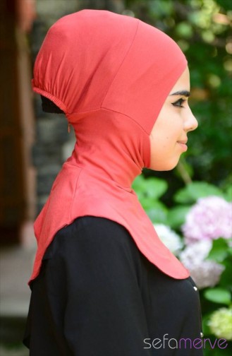 Bonnet Couleur brique 06