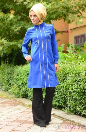 Minahill Tesettür Eşofman Takımı 1405-06 Saks