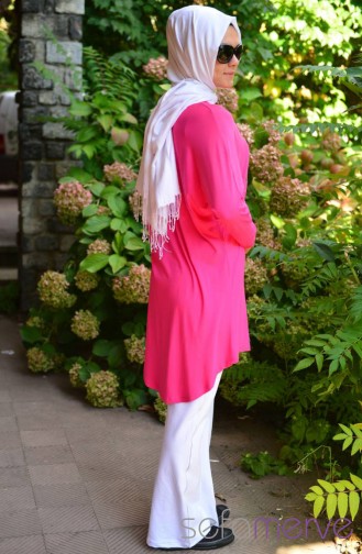 Esre Hijab Sweatsuit Set  14614-05 Fuchsia 14614-05