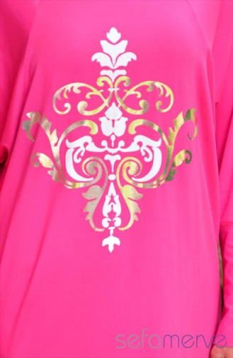 Esre Hijab Sweatsuit Set  14614-05 Fuchsia 14614-05