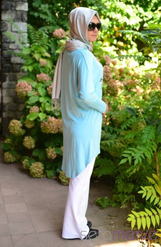 Esre Hijab Sweatsuit Set  14614-06 Light Blue 14614-06