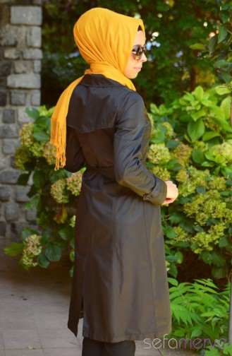 Haşema LalezarTrençkot 5015-01 Siyah