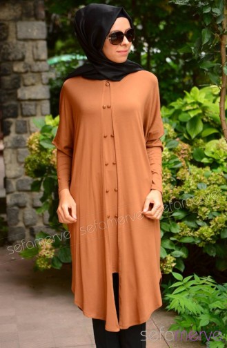 Sefamerve Uzun Tunik 3721-09 Taba