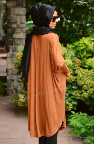Sefamerve Uzun Tunik 3721-09 Taba