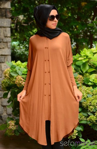 Sefamerve Uzun Tunik 3721-09 Taba