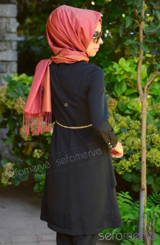 Hijab Tunic 2076-01 Black 2076-01