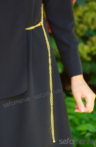 Hijab Tunic 2076-01 Black 2076-01