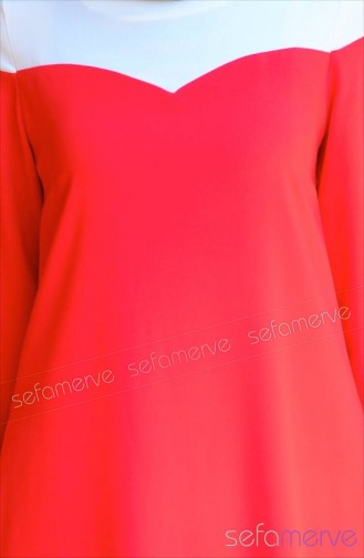 Sefamerve Buttons Tunic 45017-01 Red 45017-01