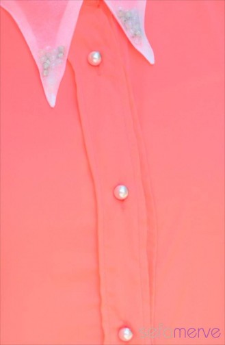 Pearl Buttons Vest 3643-05 Coral 3643-05