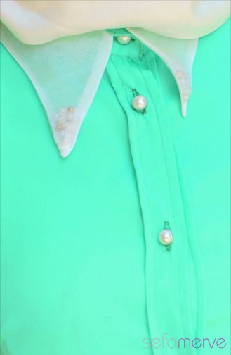 Pearl Buttons Vest 3643-04 Green 3643-04