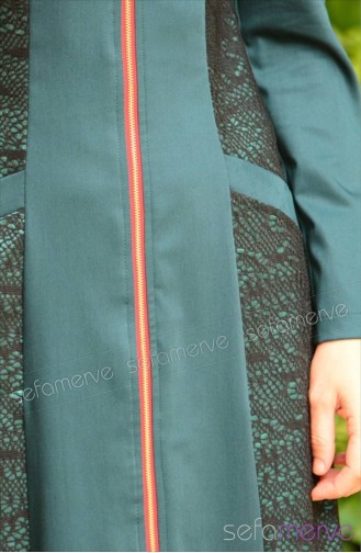 فستان أخضر حشيشي 7026-03