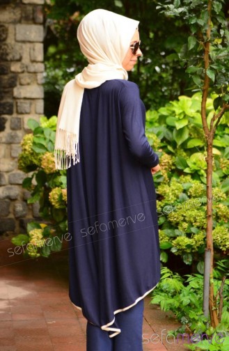 Sefamerve Uzun Tunik 3722-04 Lacivert
