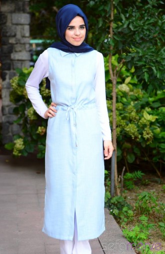 Hijab Vest HWS 2051-04 Ice Blue 2051-04