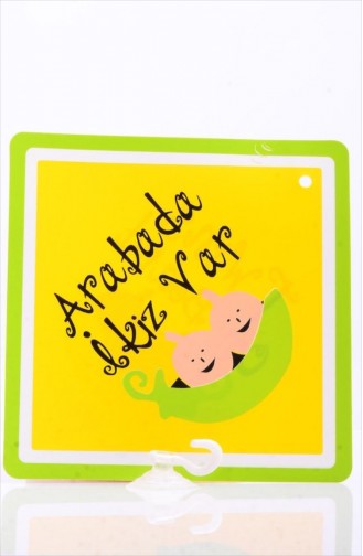 Arabada Ikiz Bebek Var Sticker 04