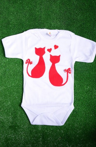 Rot Baby-Textilien 9578-01