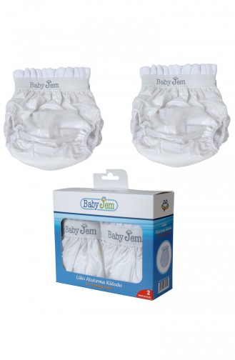 Baby Jem Lüx Alıştırma Külodu İkili Set 31550-01 Beyaz