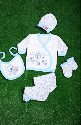 Blue Baby Bodysuit Set 1005-04