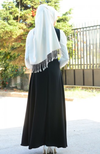 Tesettür Uzun Jile 4015-04 Siyah