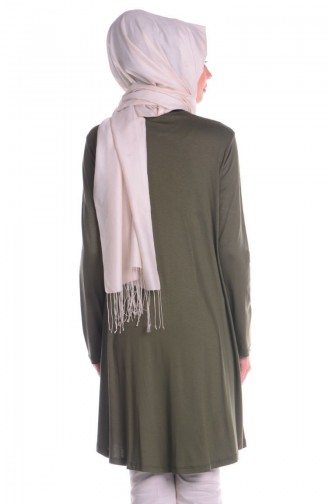 Tesettür Hamile Tunik 4120-04 Haki Yeşili