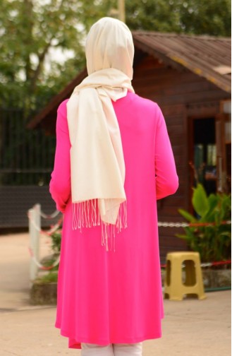 Tesettür Hamile Tunik 4121-05 Fuşya