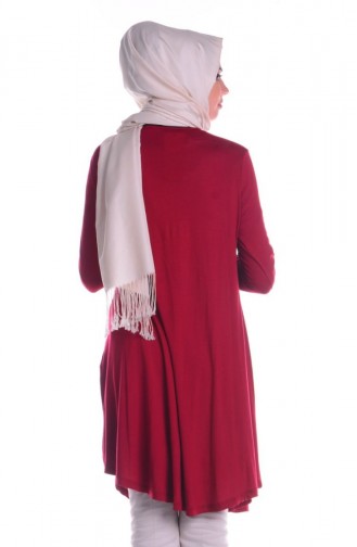 Tesettür Hamile Tunik 4122-03 Bordo