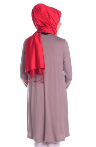 Tesettür Hamile Tunik 4122-06 Vizon