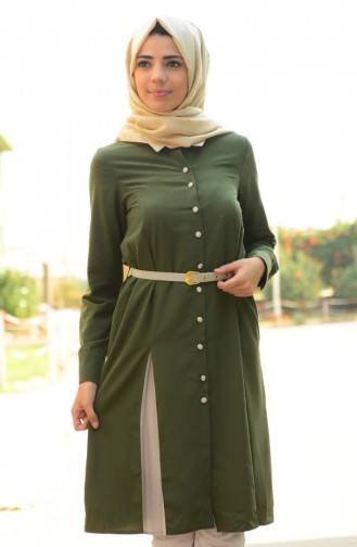 Sefamerve Kombin Tunik GLY 153008-02 Haki Yeşil