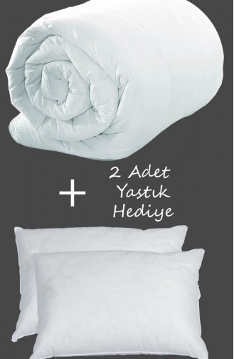 Çift Kişilik Microfiber Yorgan + 2 Adet Slikon Yastık Hediyeli 0020925