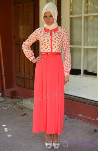 Famelin Dress 4472-02 Coral 4472-02