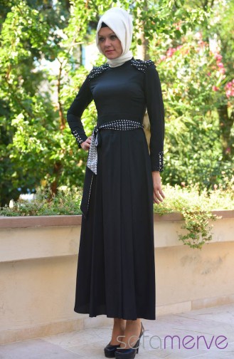 Famelin Elbise 4460-02 Siyah