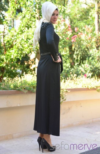 Famelin Elbise 4460-02 Siyah