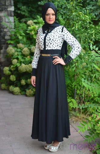 Famelin Elbise 4493-01 Siyah