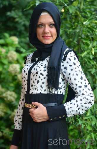 Famelin Elbise 4493-01 Siyah