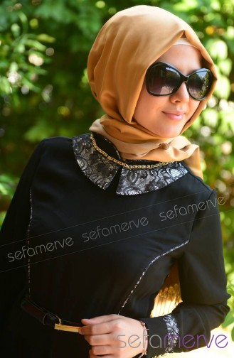 Famelin Elbise 4540-04 Siyah