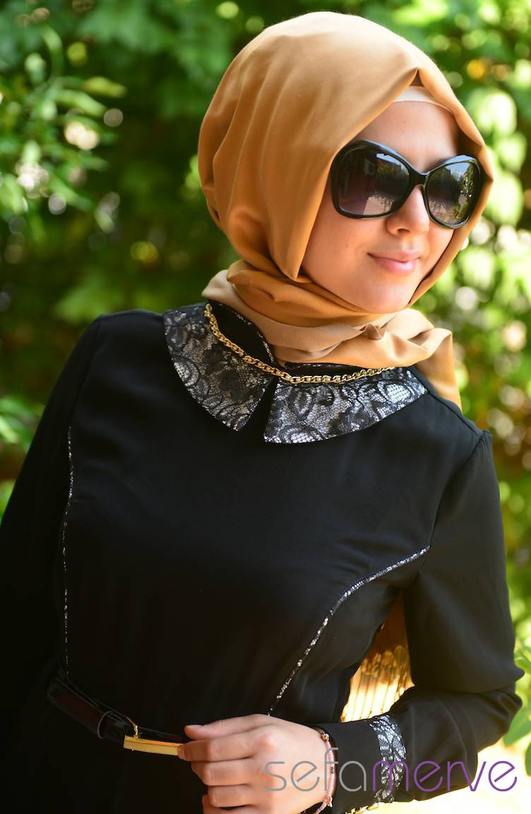 Famelin Elbise 4540-04 Siyah