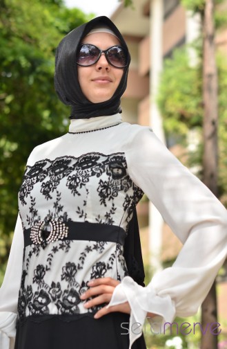 Famelin Elbise 4022 Beyaz