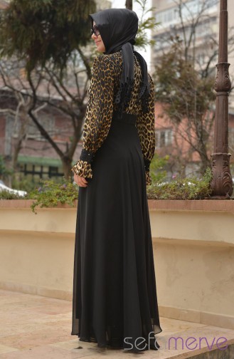 Famelin Elbise 4141-01 Siyah