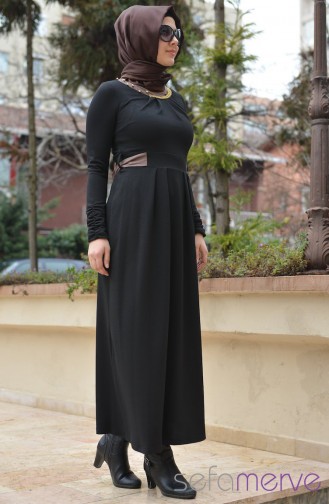 Famelin Elbise 4284-05 Siyah