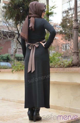 Famelin Elbise 4284-05 Siyah