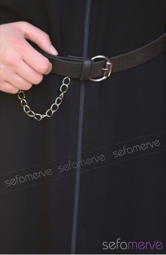 Damla Abaya 2087-01 Black 2087-01