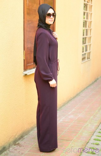 Filiz Yetim Skirt Overalls Set 8244-02 Purple 8244-02