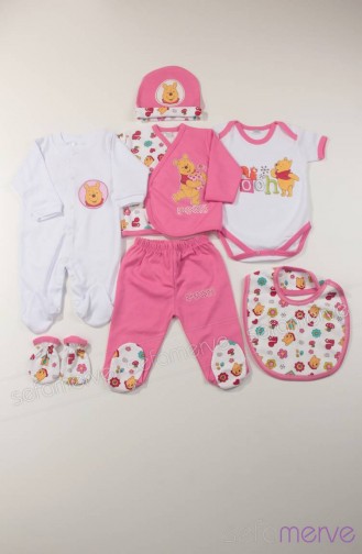 Disney Winnie The Pooh Kız 7li Hastane Çıkışı 0865 Pembe