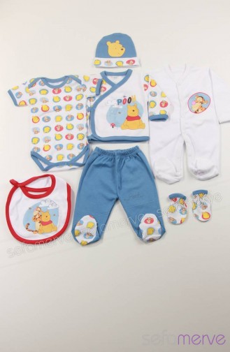 Blau Babybekleidung für Neugeborene 1819-01