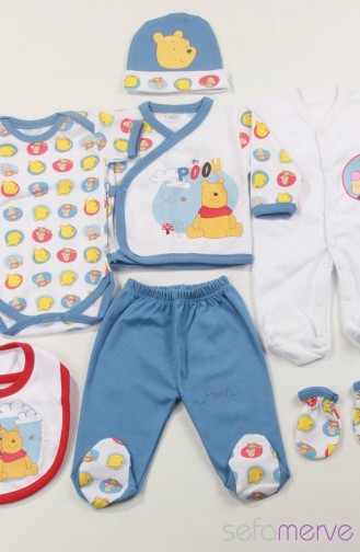 Blau Babybekleidung für Neugeborene 1819-01