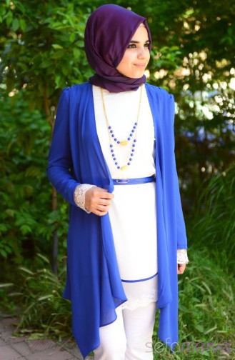 Sefamerve Kombin Tunik GLY 140748-06 Saks